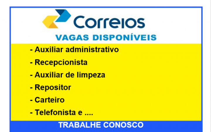 Trabalhe Conosco Correios – Veja Como Enviar Currículo para Candidatar-se a Vaga